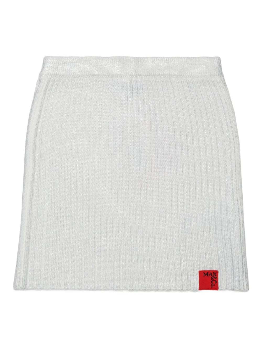 ribbed-knit skirt