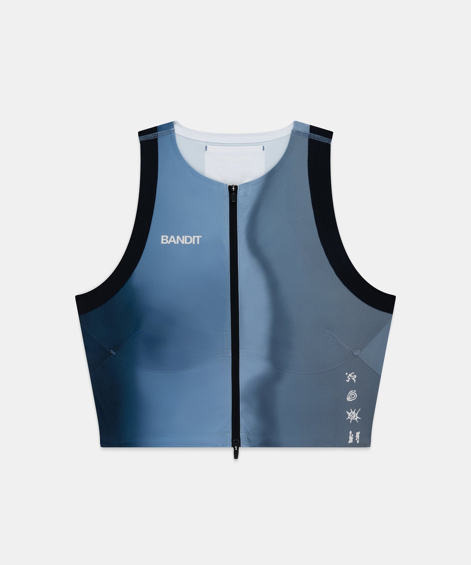 Bandit Womens Adapto Distance Race Top Salt Stain Ink Blue