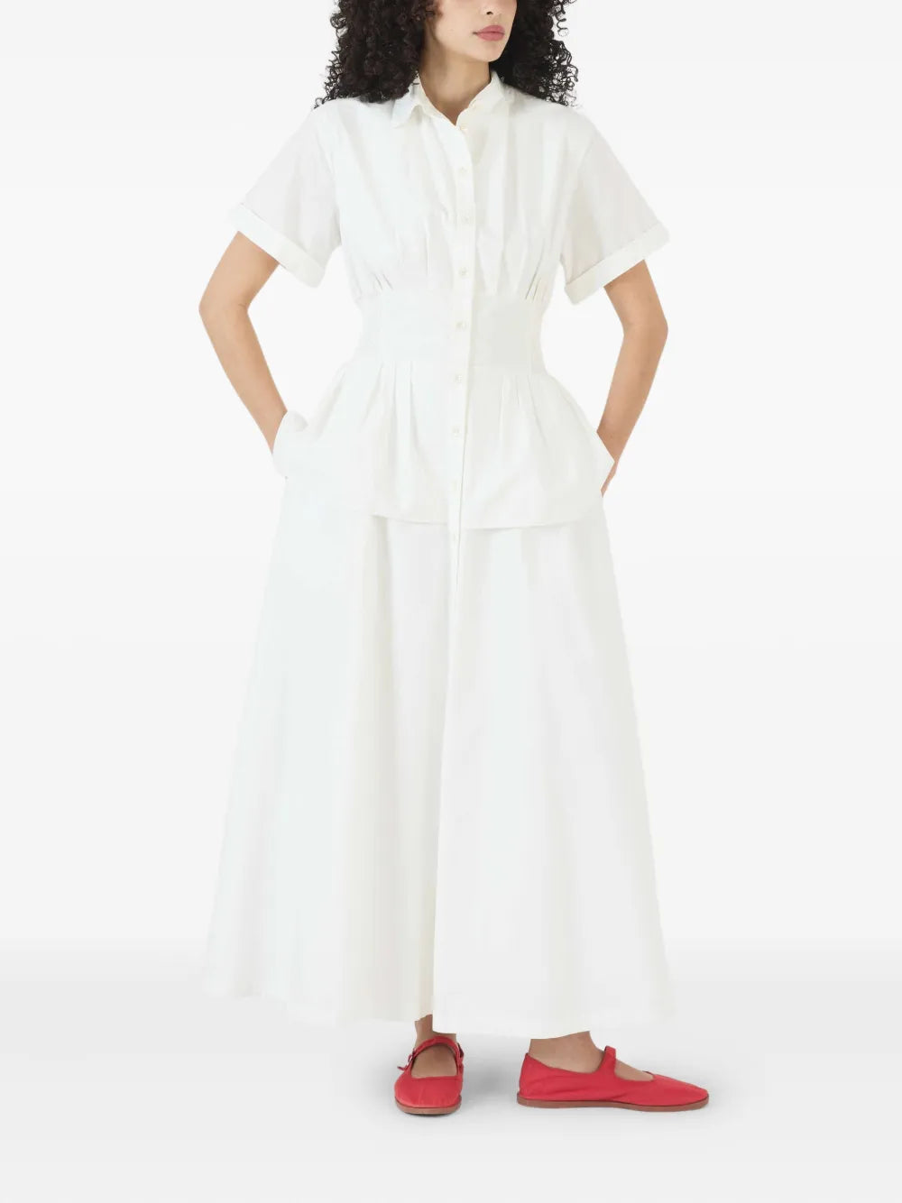 cotton midi dress