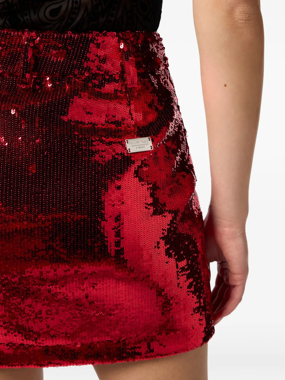 sequin mini skirt