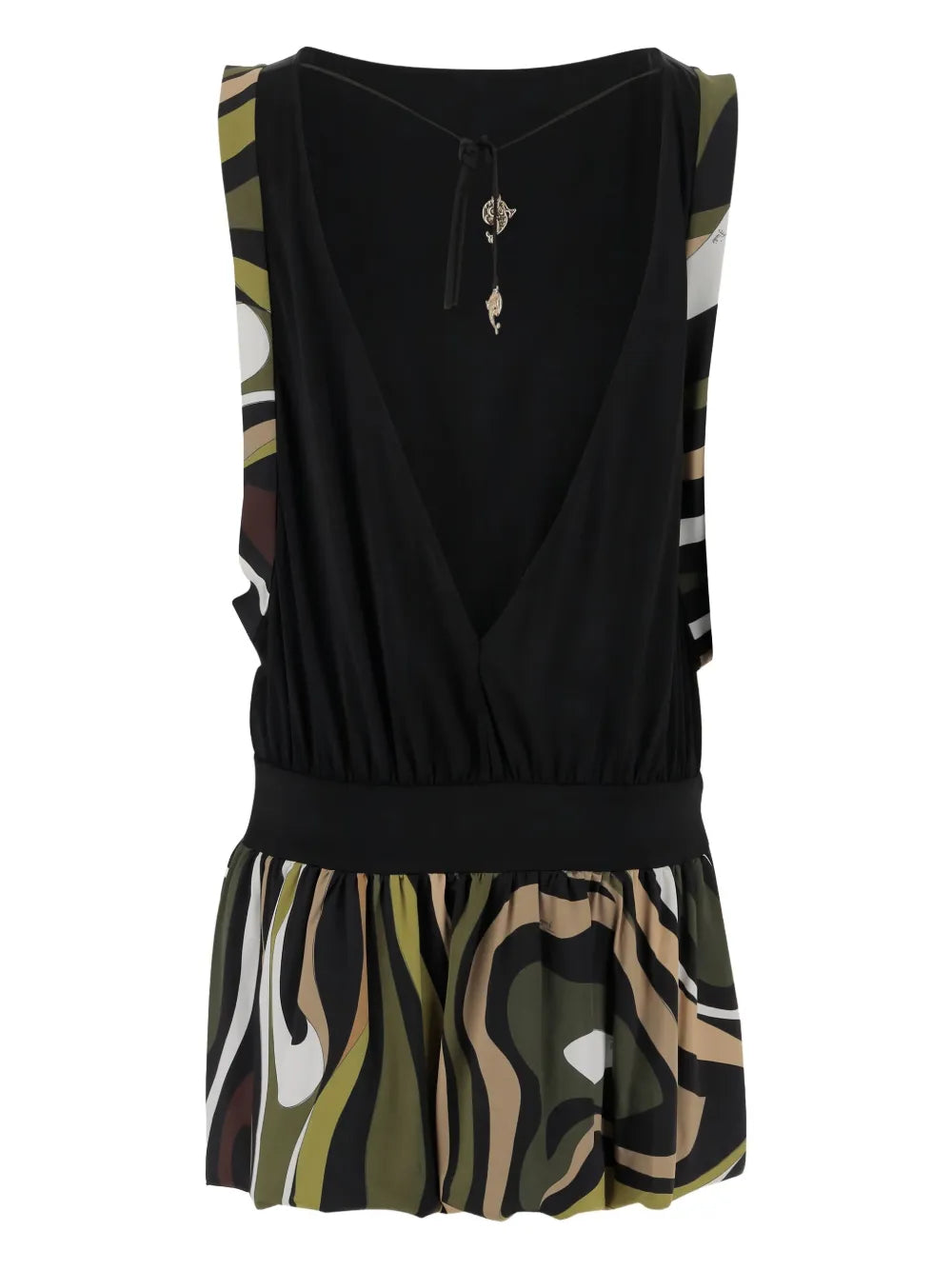 Marmo-print midi dress 