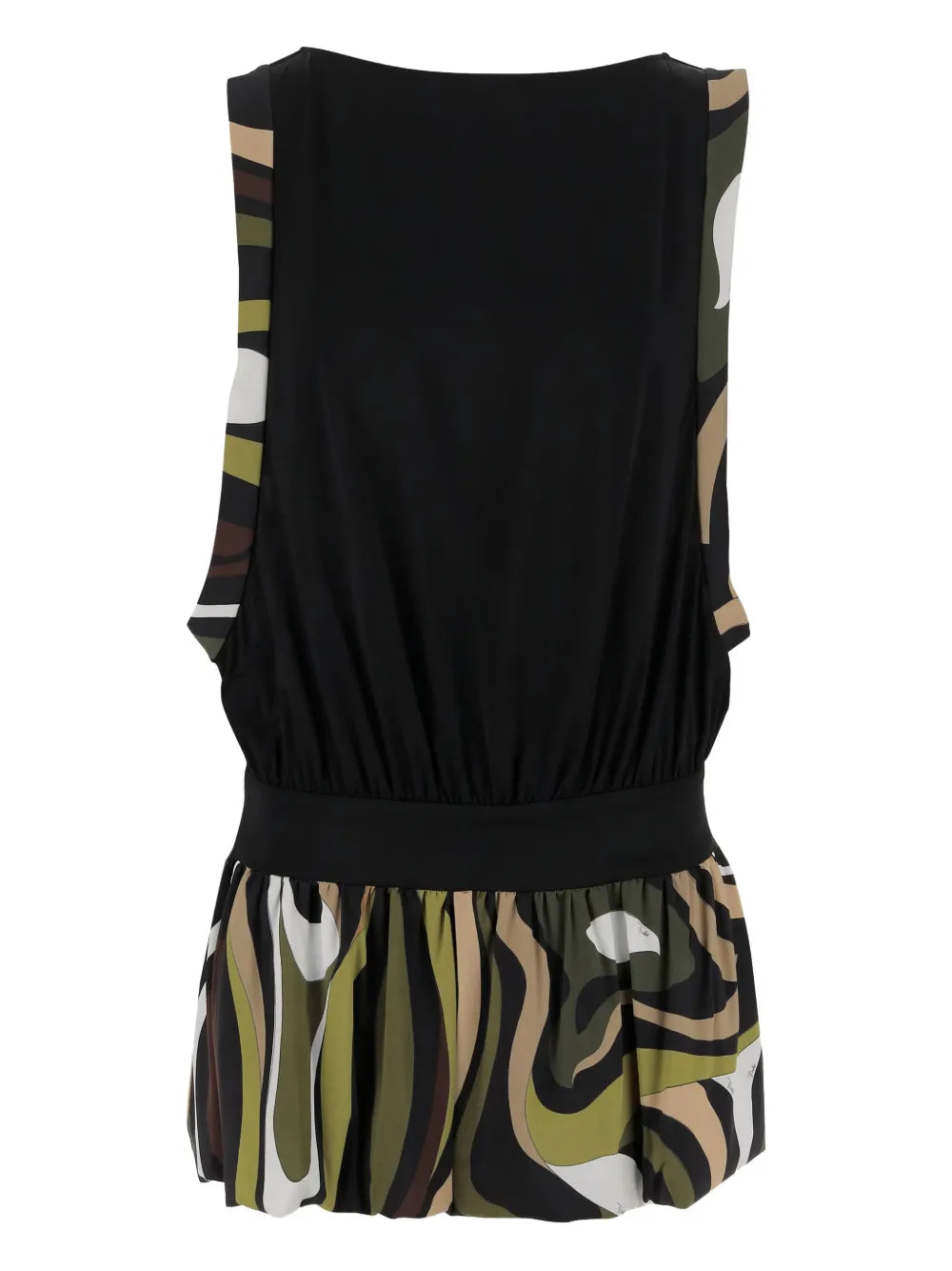 Marmo-print midi dress 