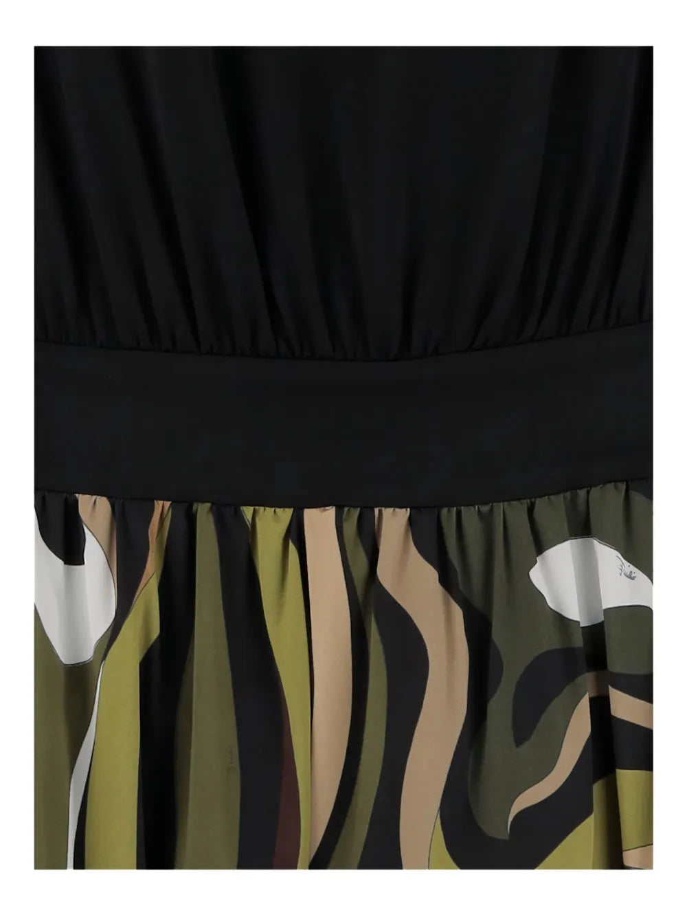 Marmo-print midi dress 