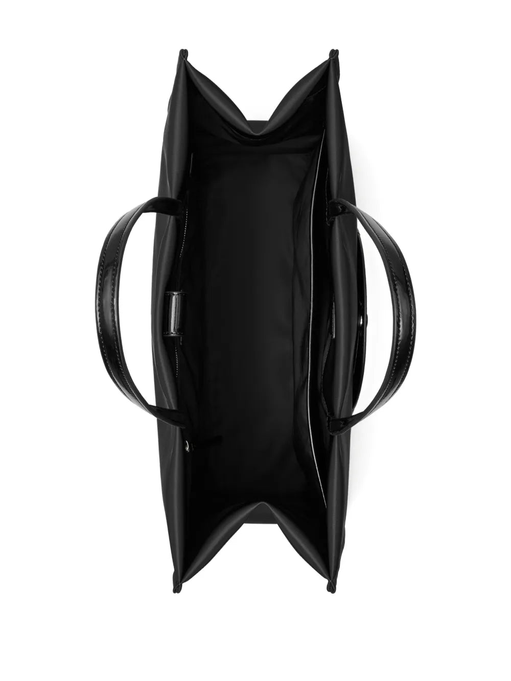 large Ella Patent logo-embossed tote bag