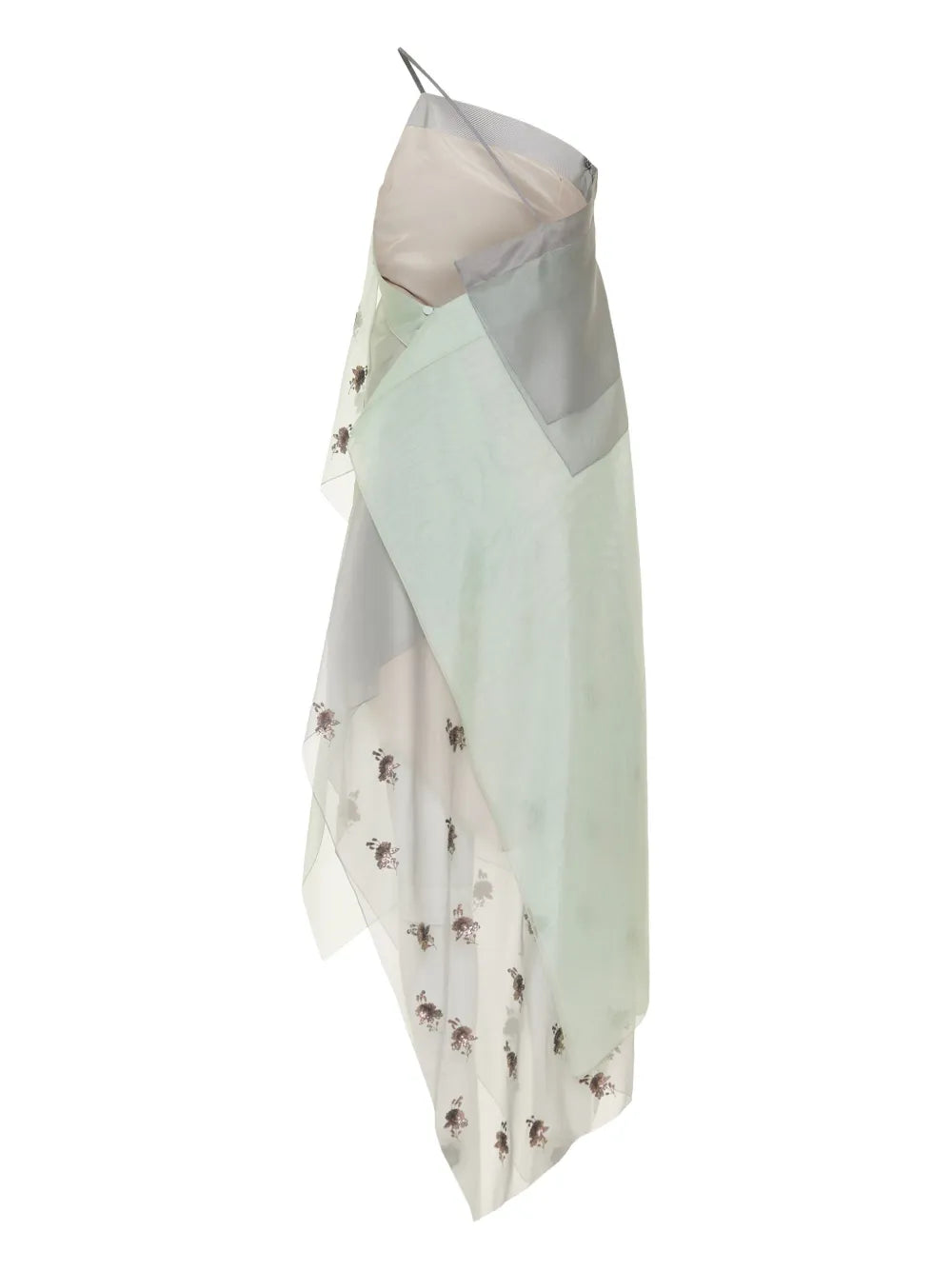asymmetric sequin-embellished dress