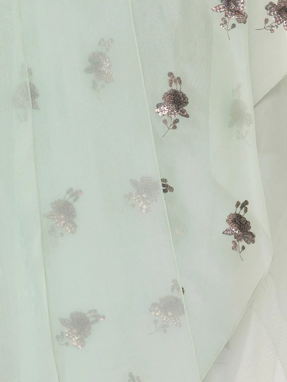 asymmetric sequin-embellished dress