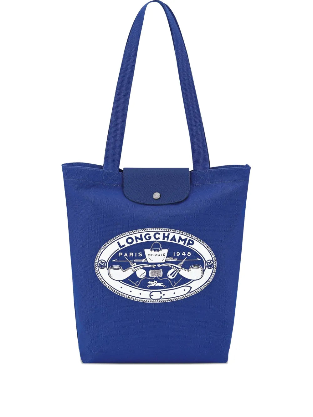 Le Pliage M logo-print tote bag