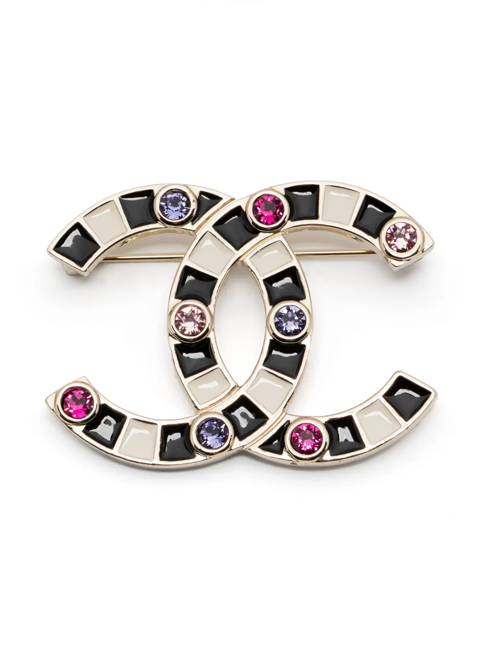 CC logo brooch