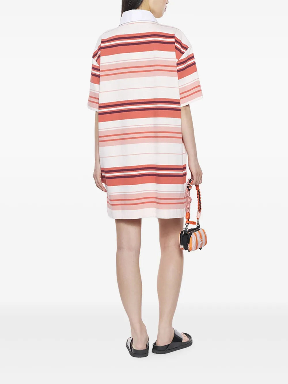 striped polo mini dress