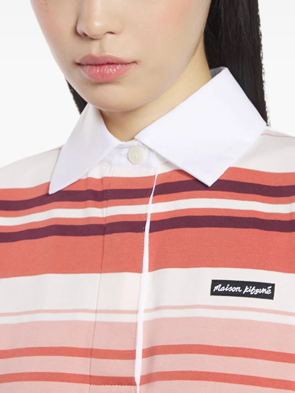 striped polo mini dress