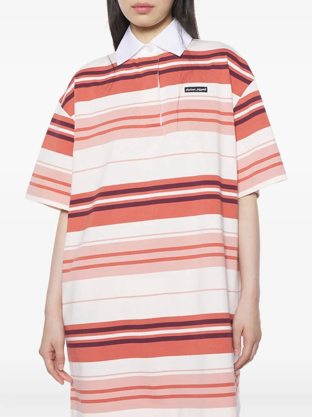 striped polo mini dress