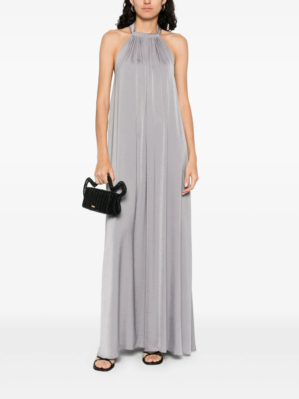 satin maxi dress