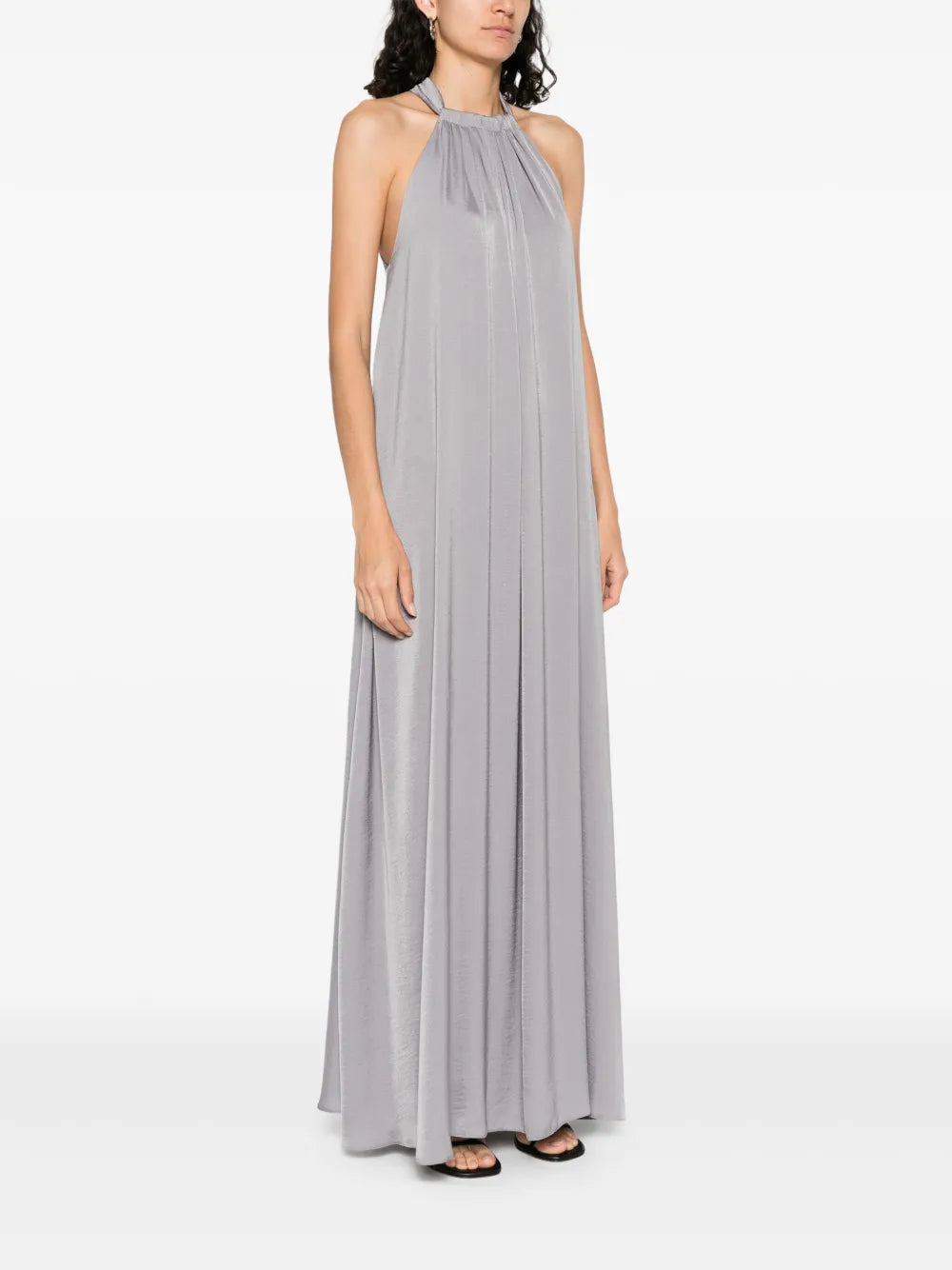 satin maxi dress