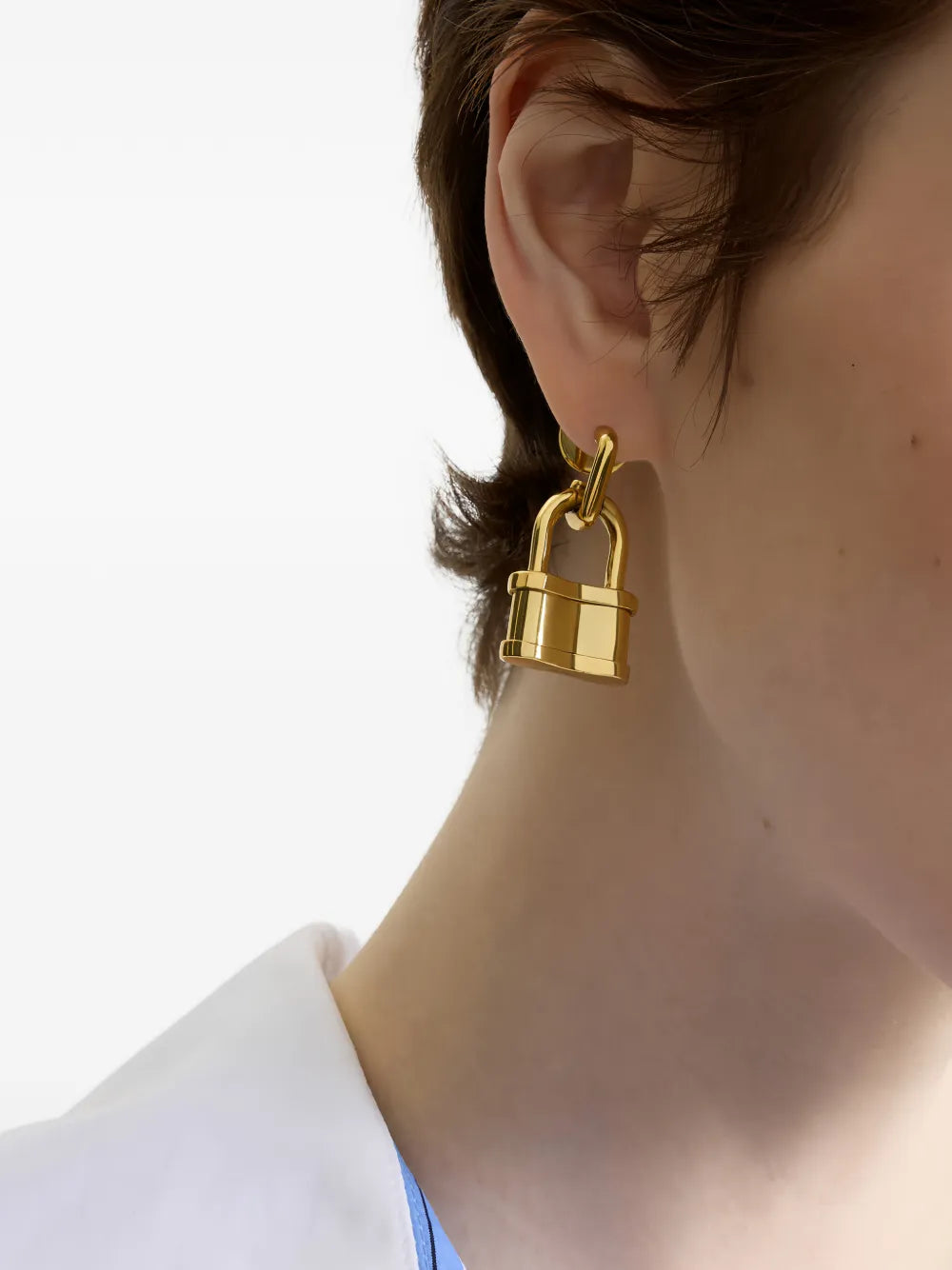 extra-small padlock earrings