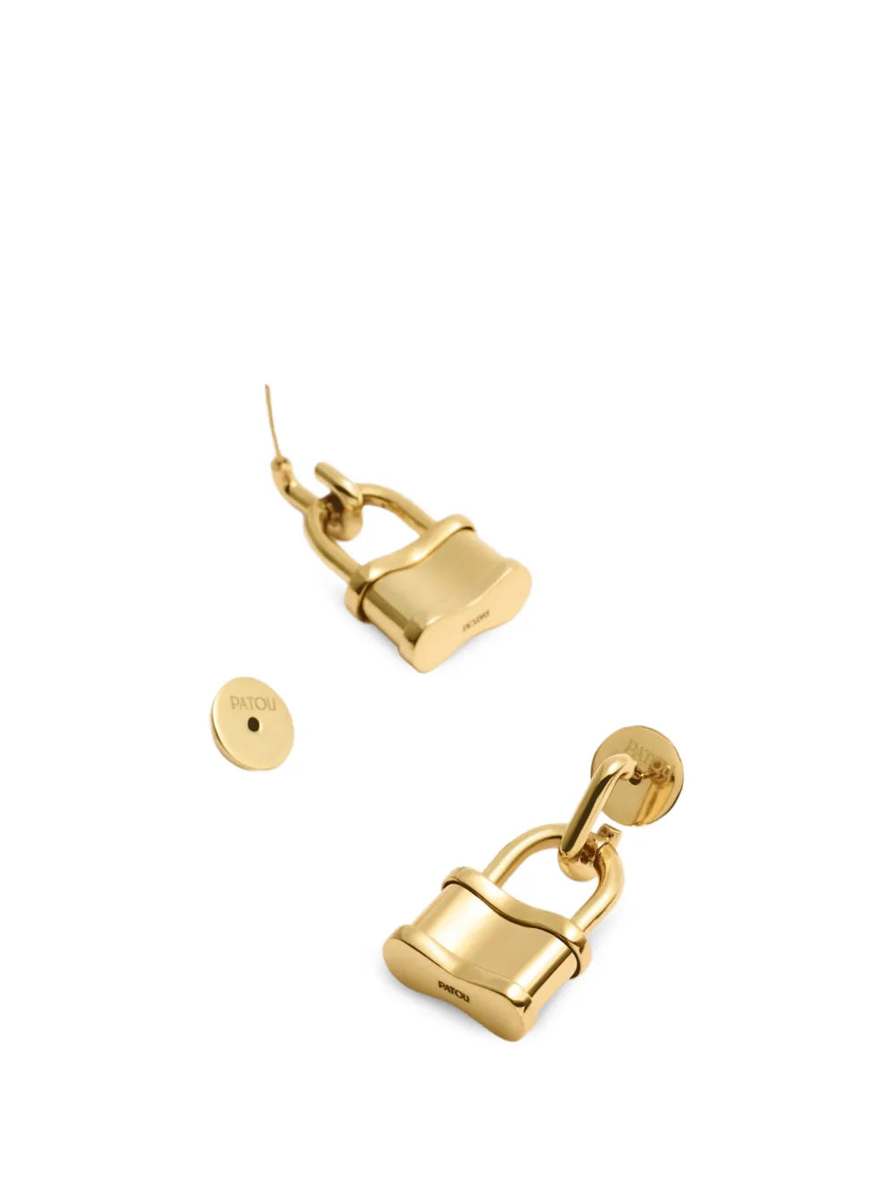 extra-small padlock earrings