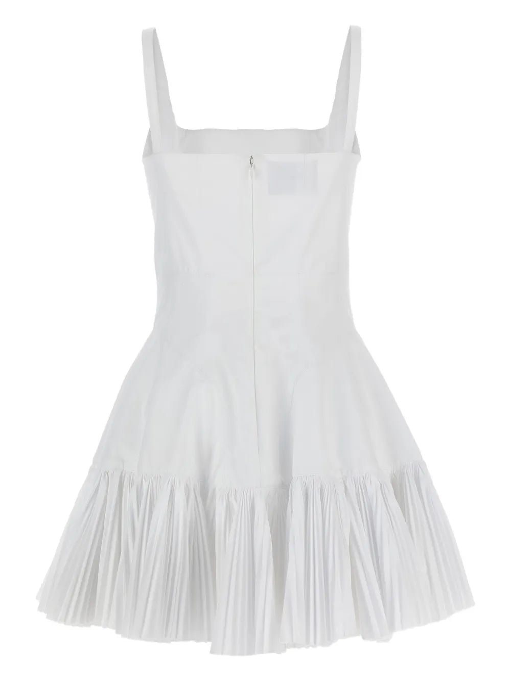 pleated mini dress