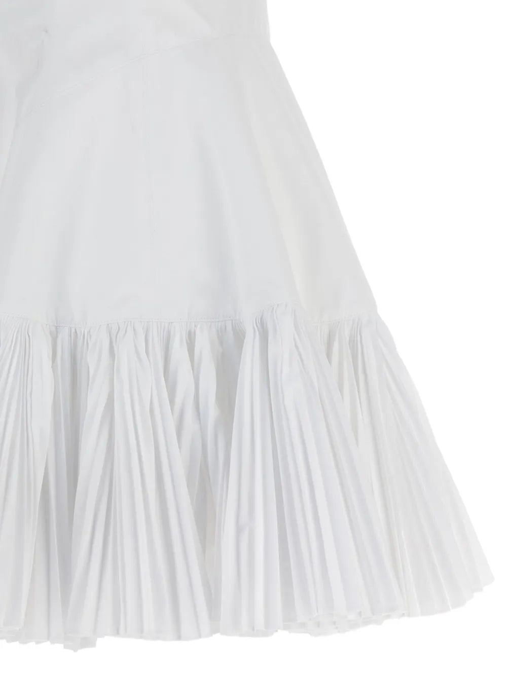 pleated mini dress