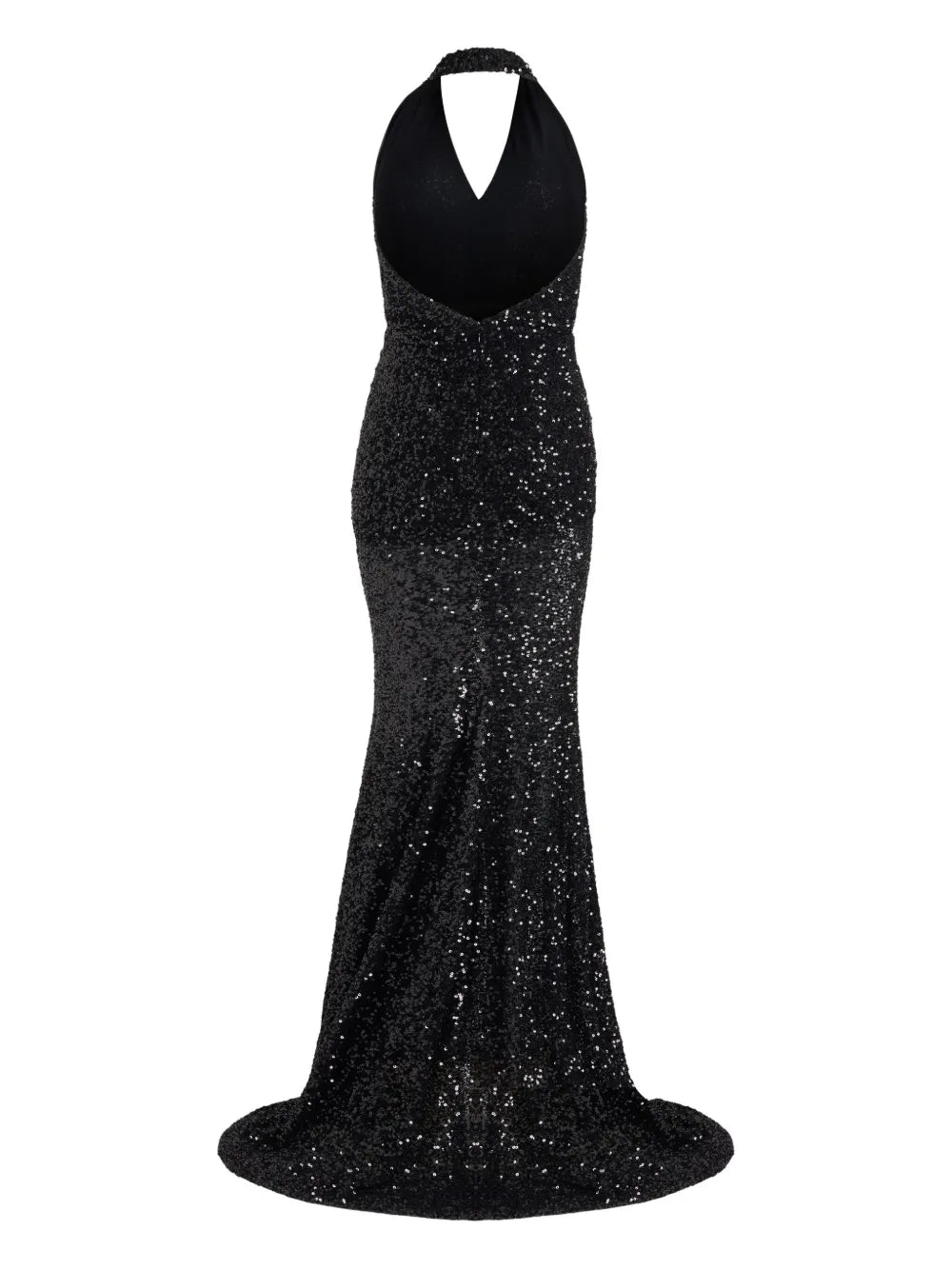 sequinned halterneck maxi dress