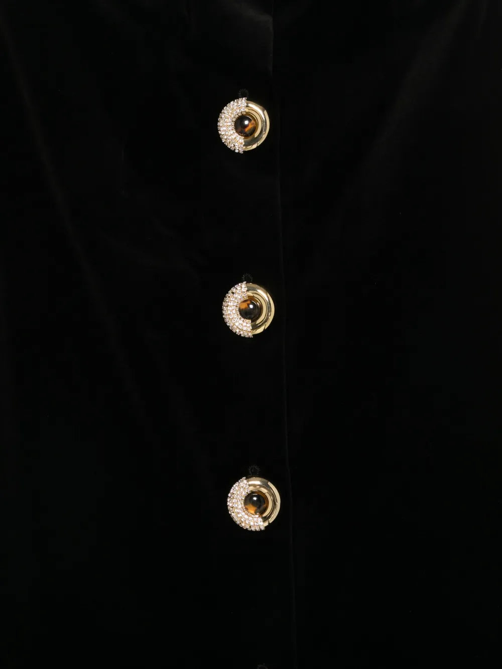 button-up velvet midi skirt
