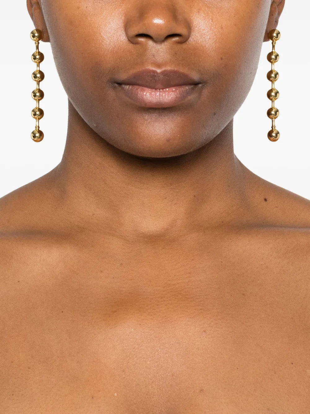sphere-drop earrings