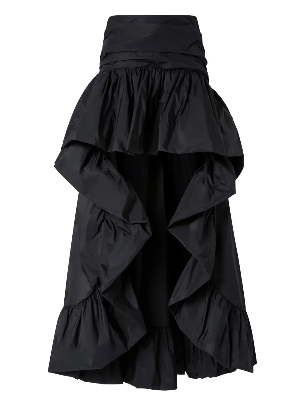 ruffled asymmetrical skirt