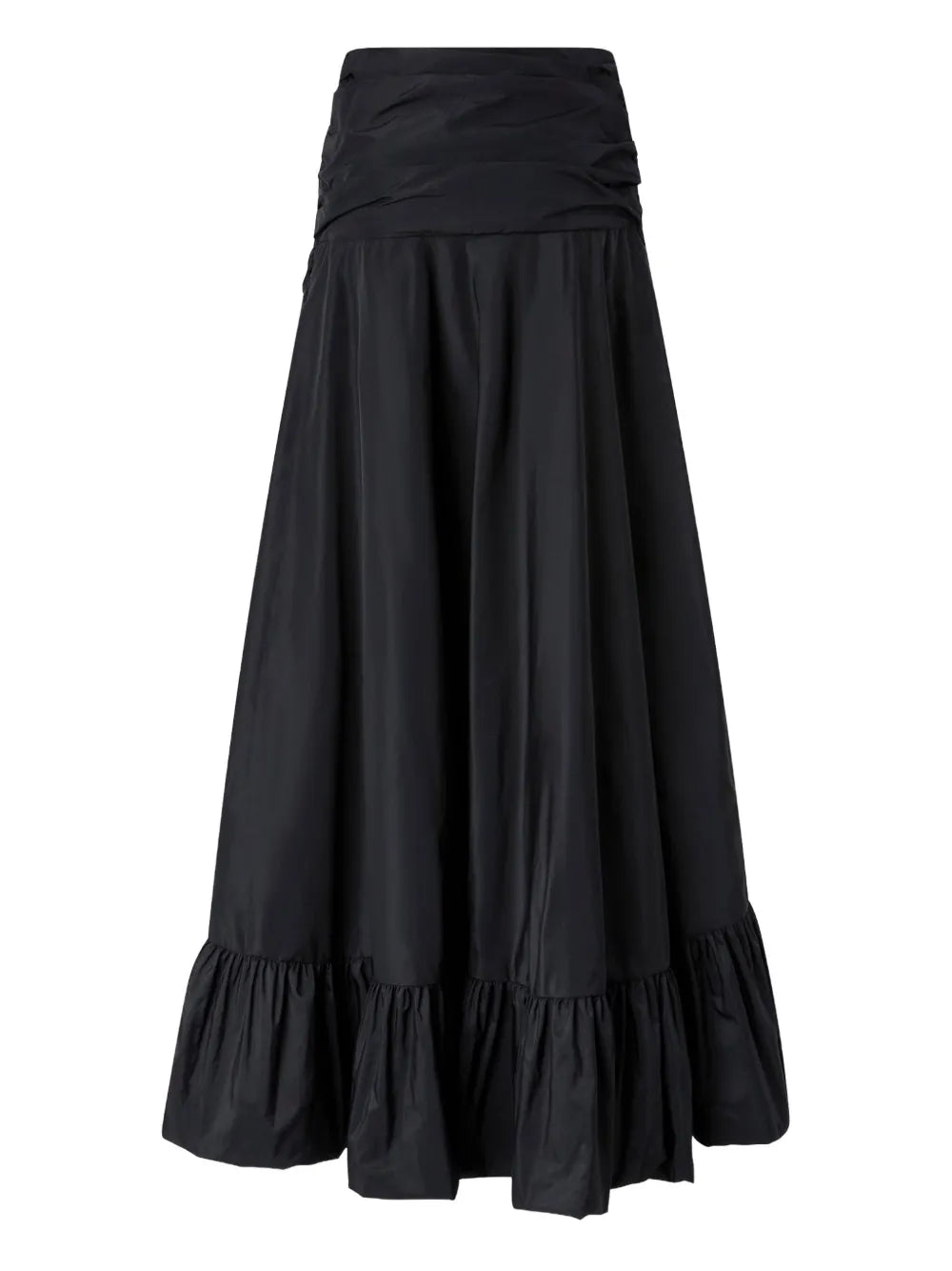 ruffled asymmetrical skirt