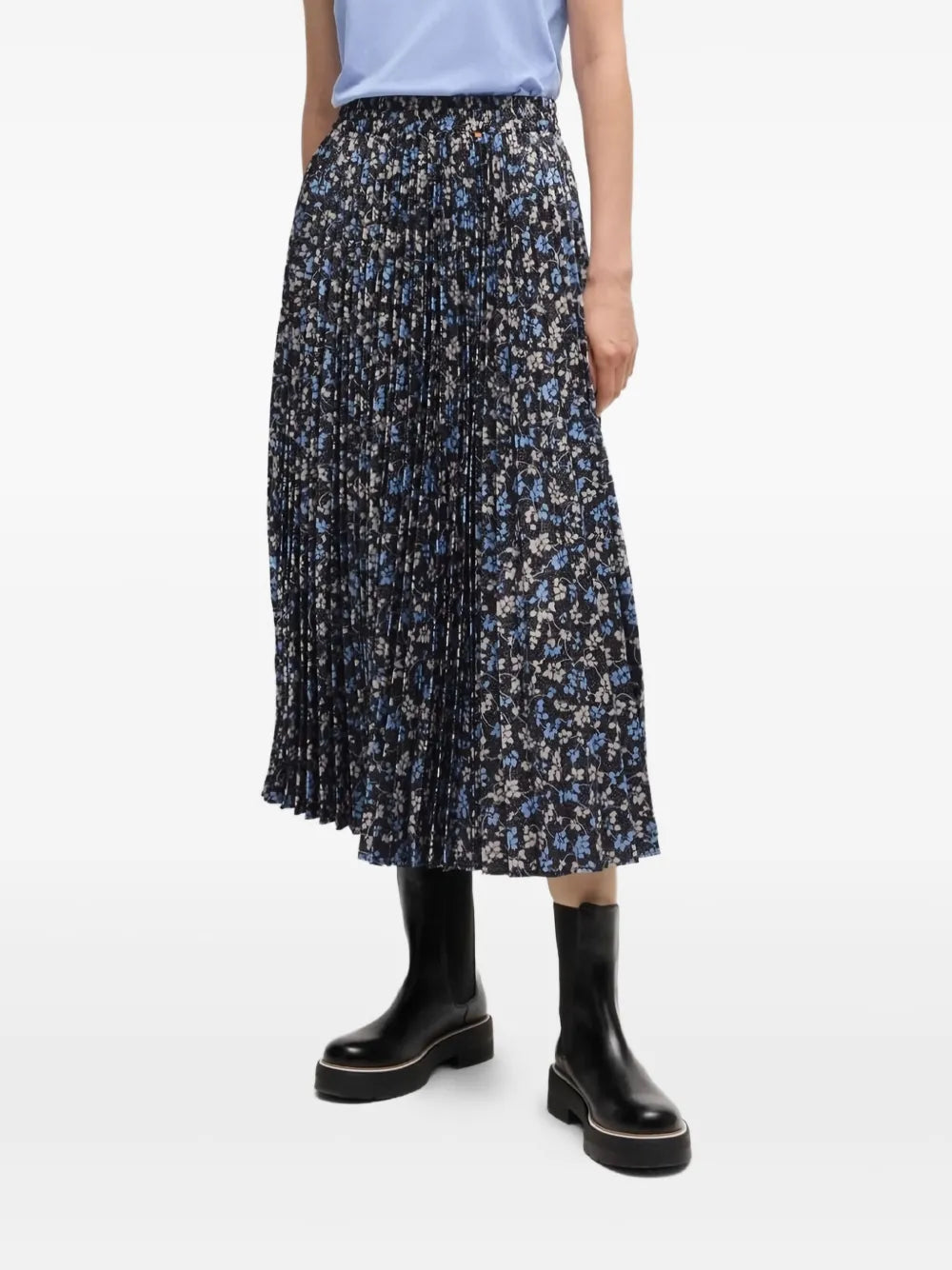 Floral Print Midi Skirt