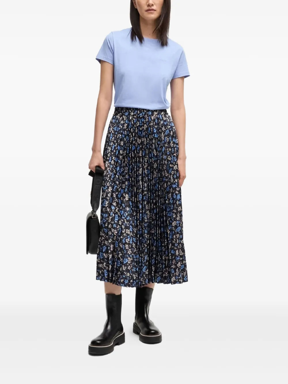 Floral Print Midi Skirt