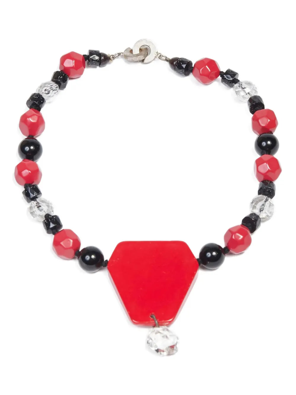 1980s bead-embellished necklace