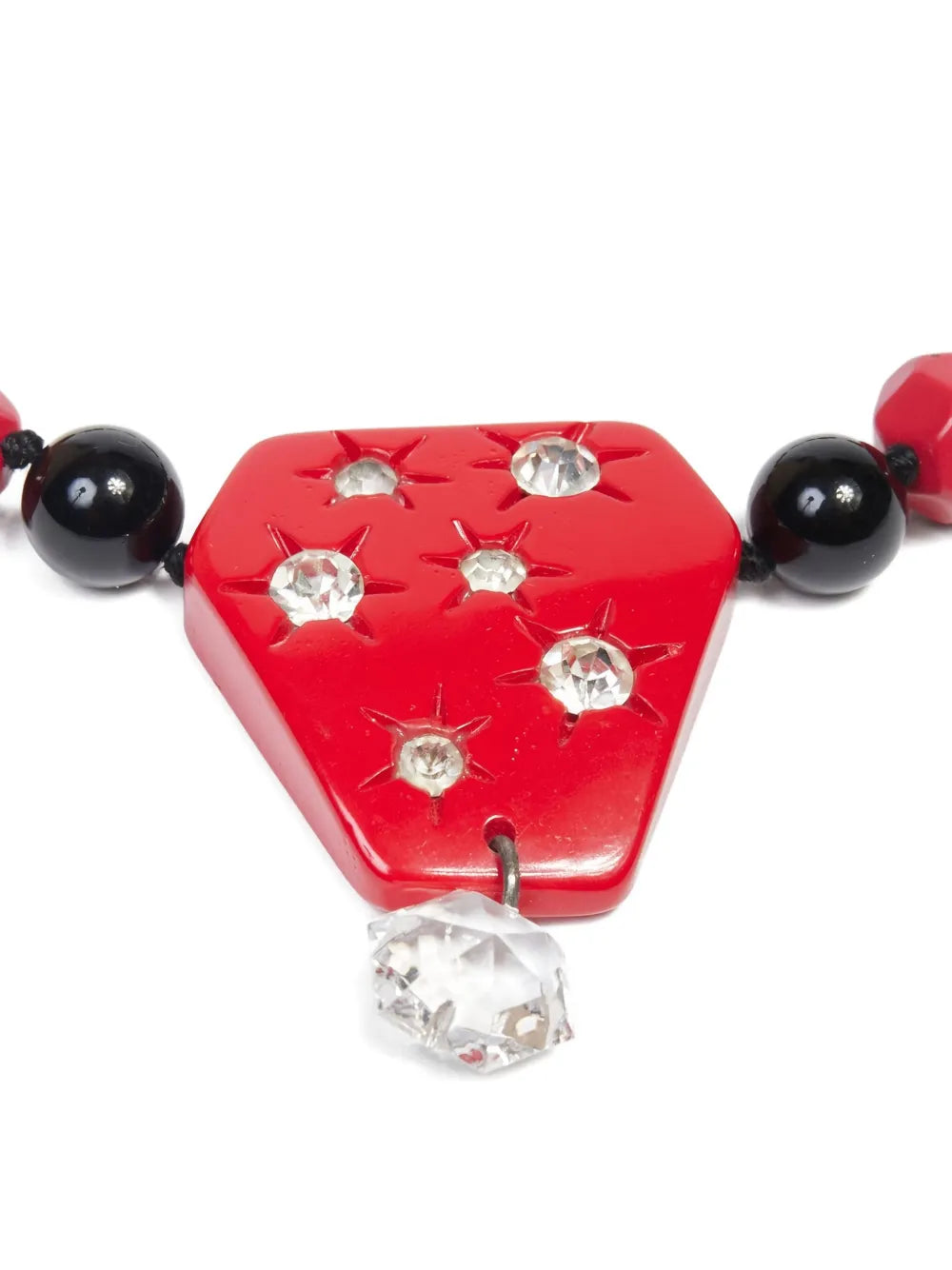 1980s bead-embellished necklace