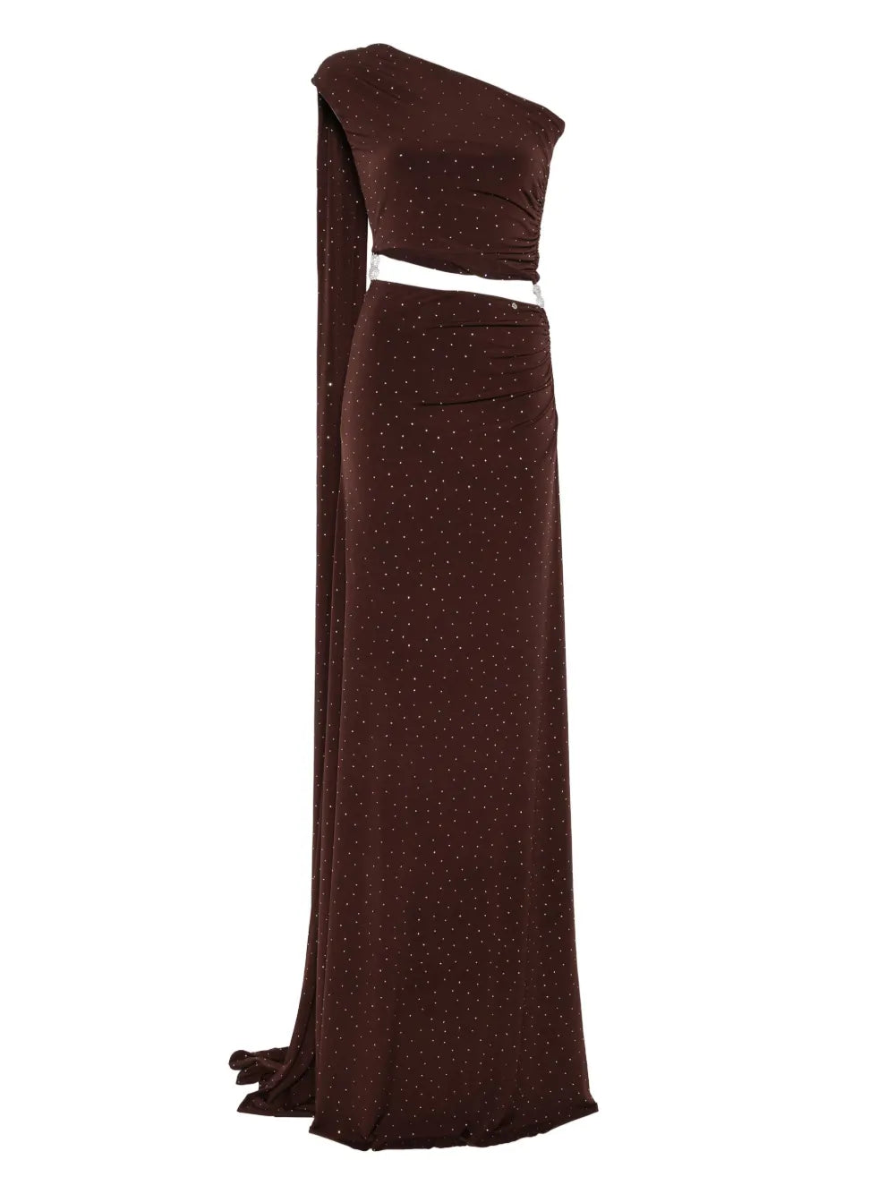 rhinestone-embellished gown
