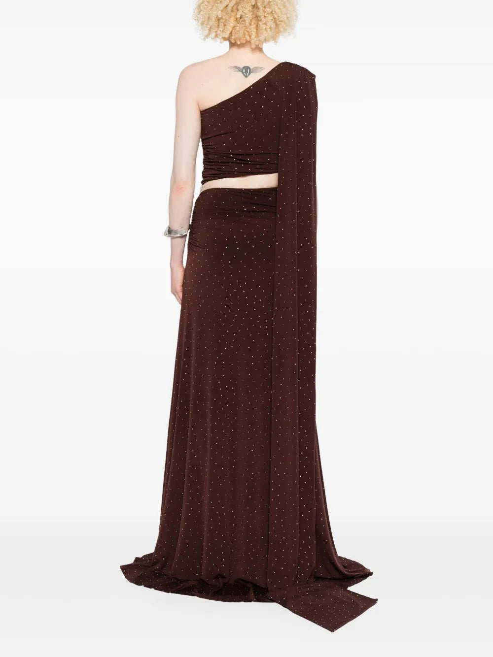 rhinestone-embellished gown