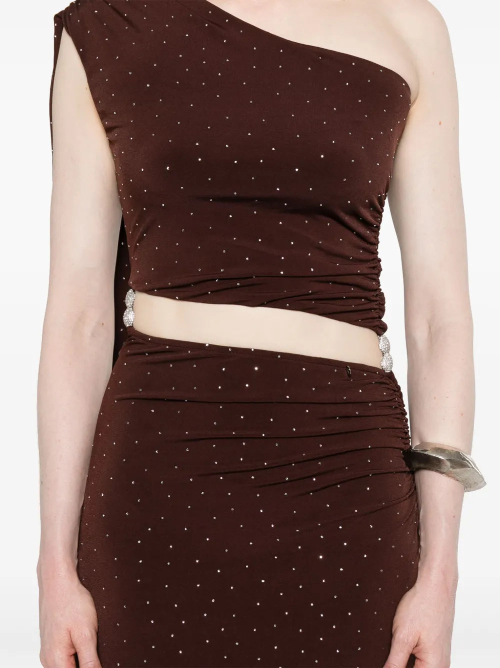 rhinestone-embellished gown