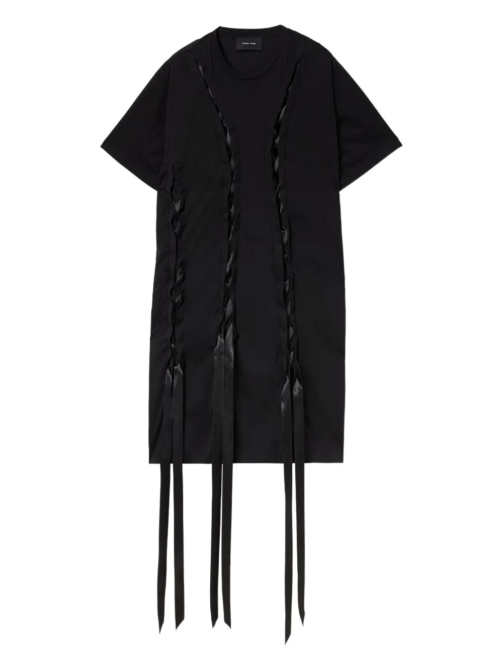 ribbon-detail T-Shirt dress