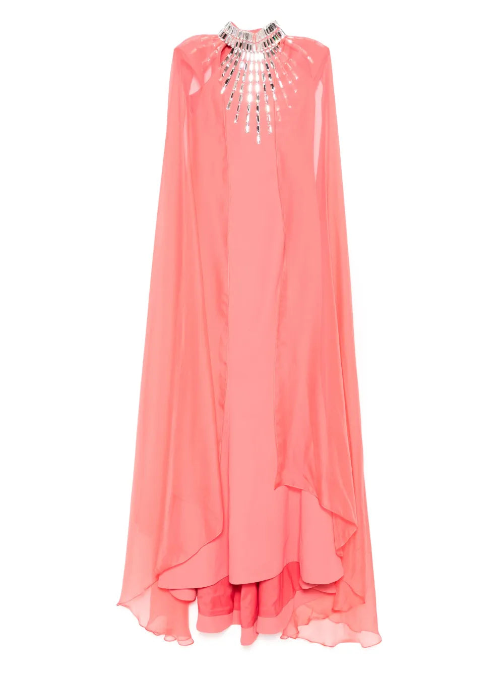 embellished cape dress