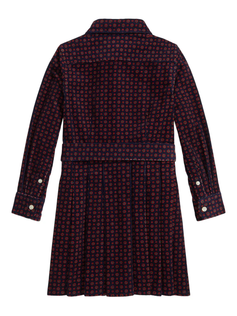 printed belted dress