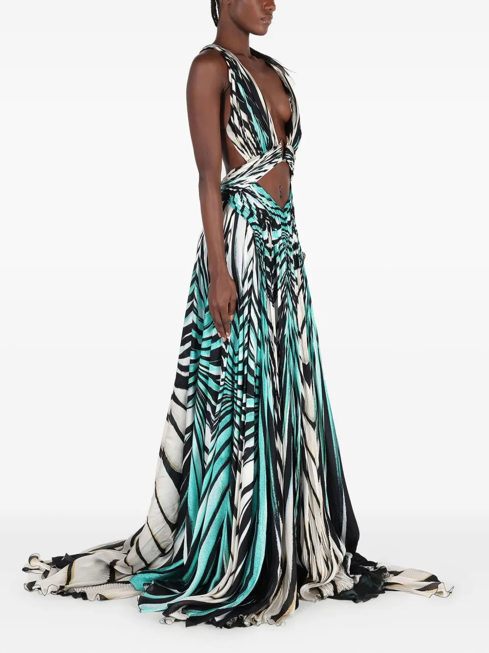 printed maxi dress