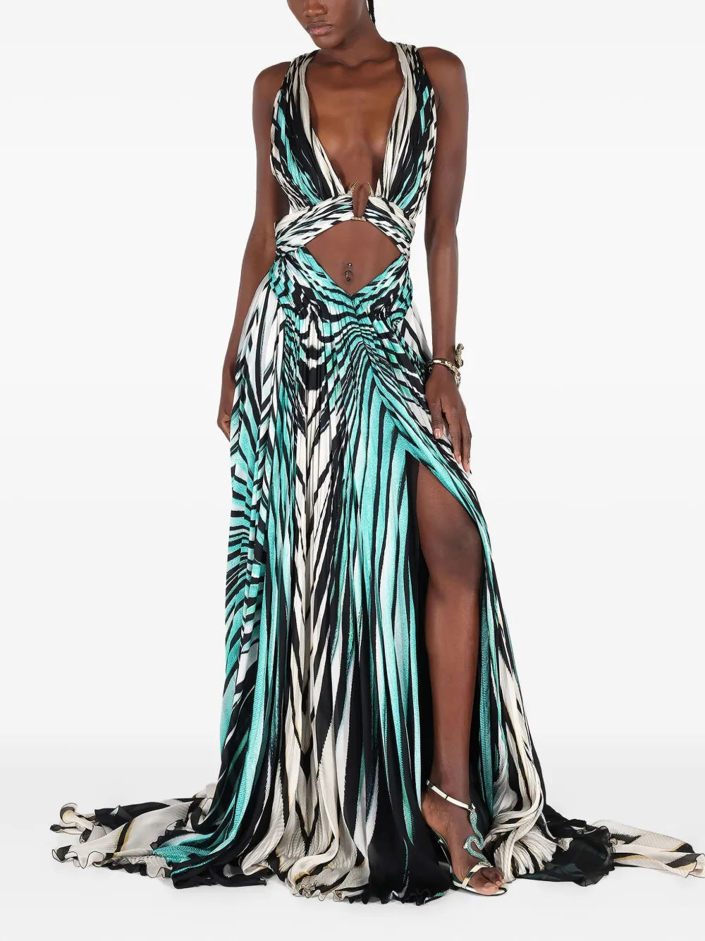 printed maxi dress