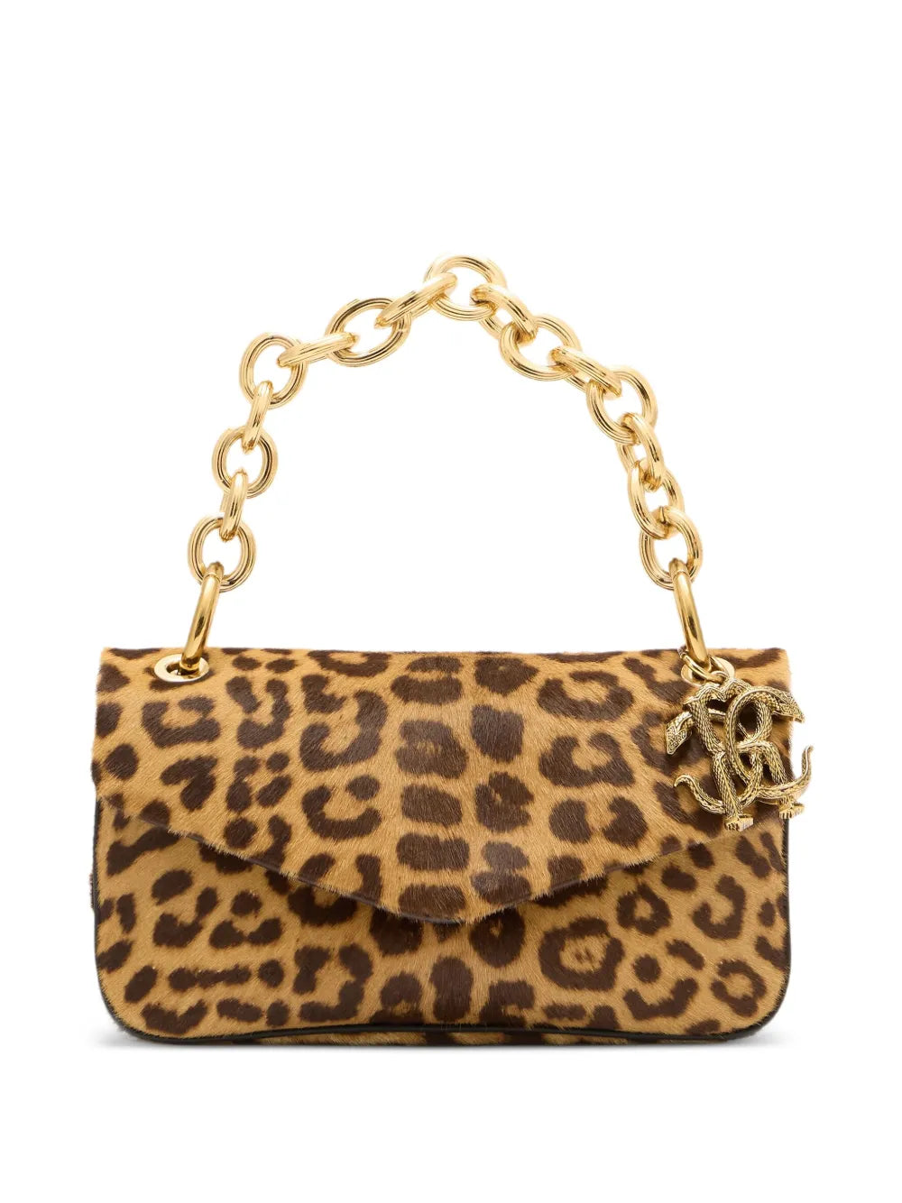 leopard-print chain bag