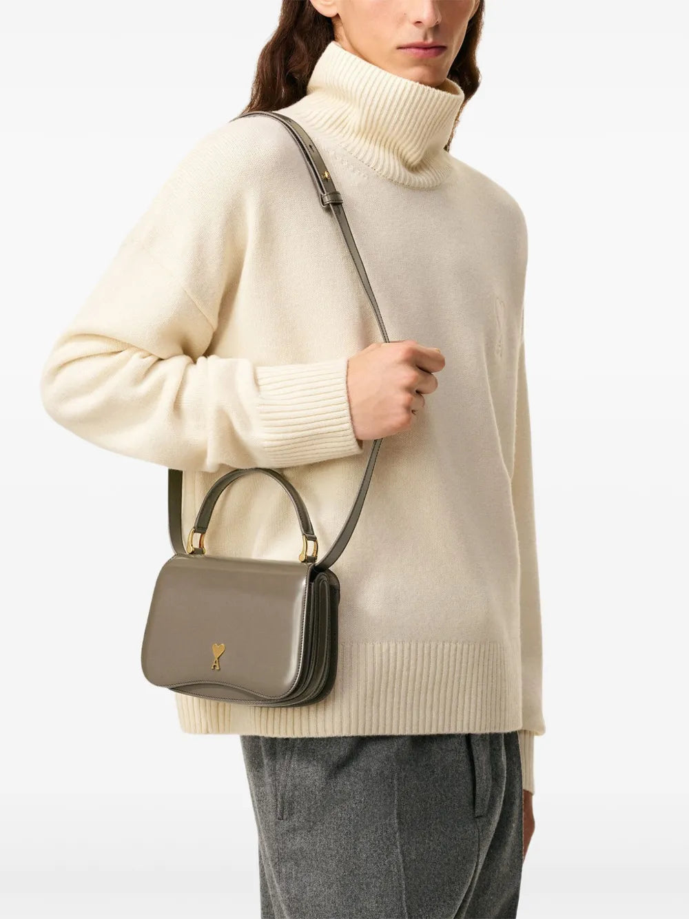 Paris Paris top-handle leather bag