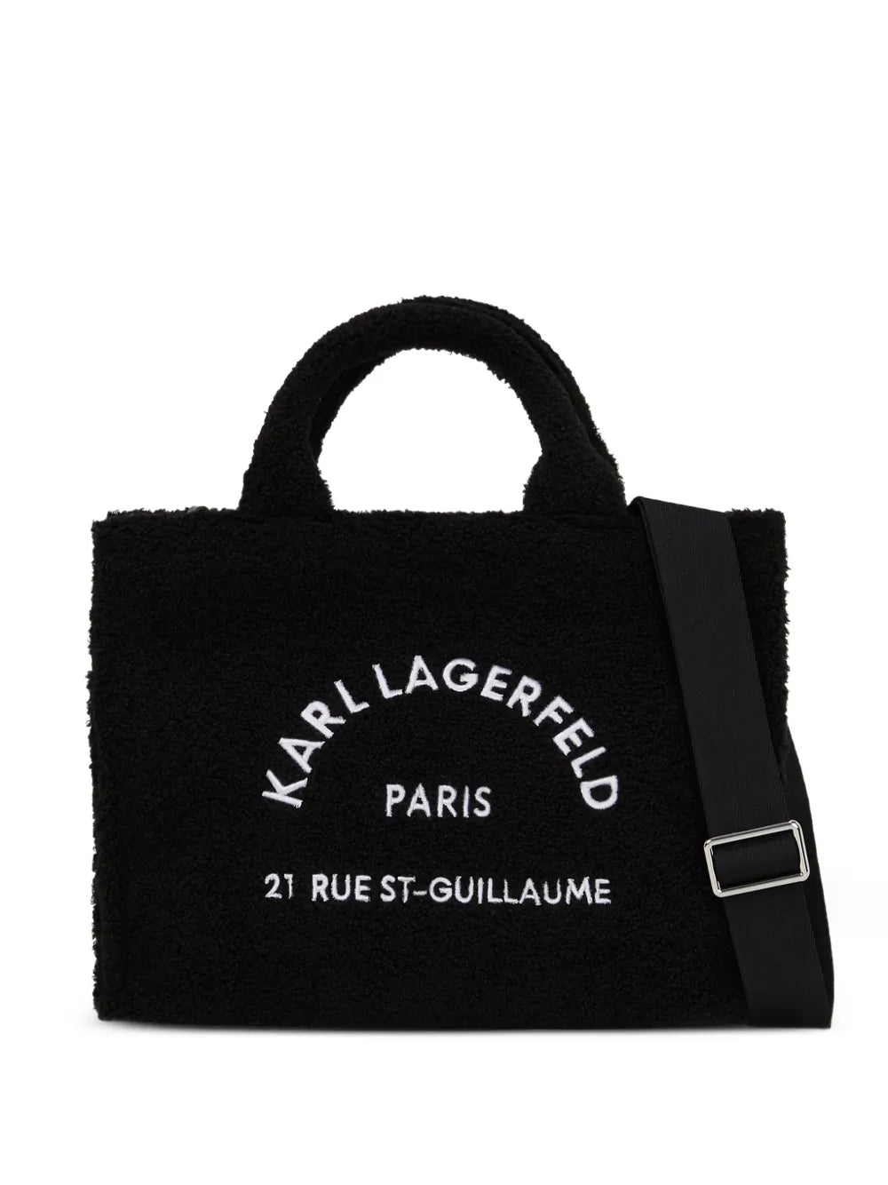 medium embroidered-logo tote bag