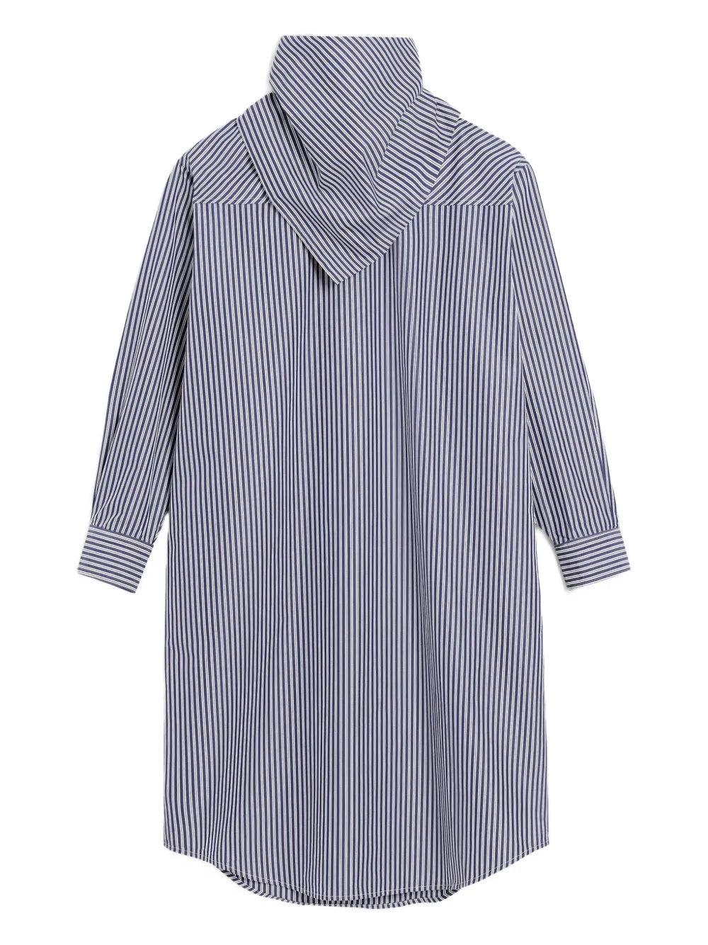 striped bandana-collar midi dress
