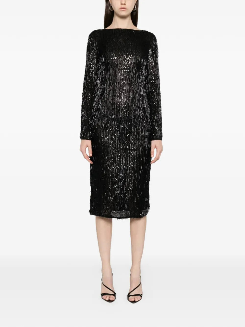embellished midi dress