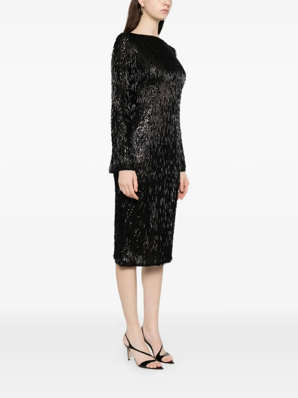 embellished midi dress