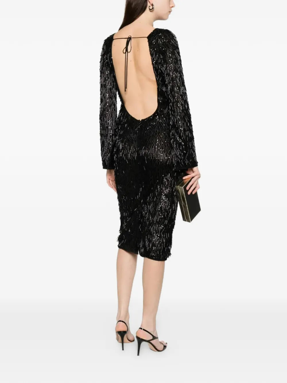 embellished midi dress