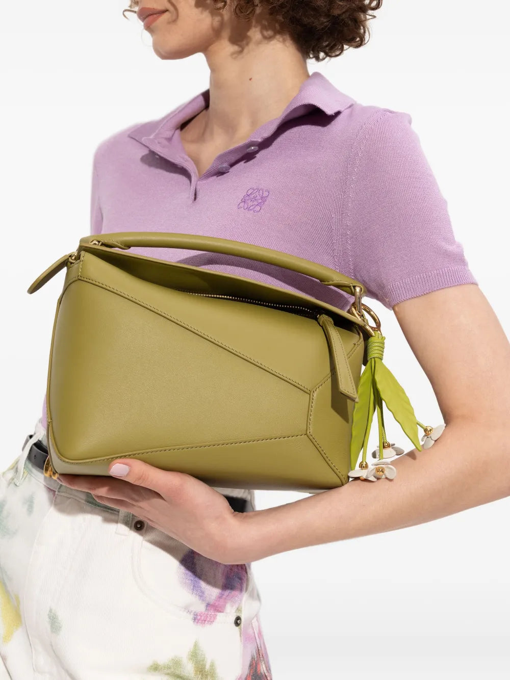 small Puzzle leather tote bag
