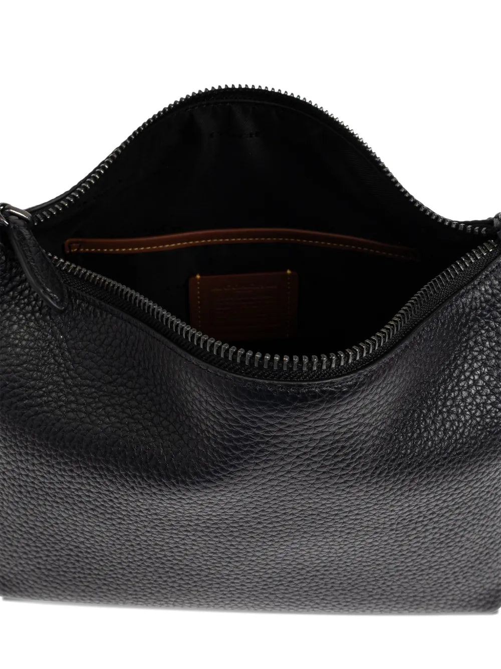 pebble leather top-handle bag