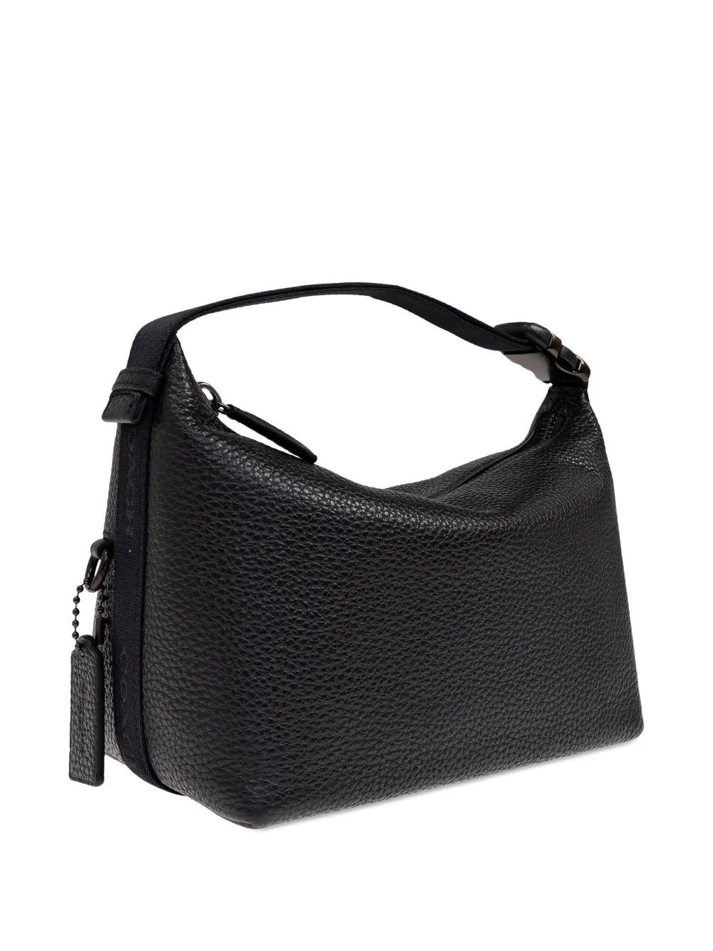 pebble leather top-handle bag