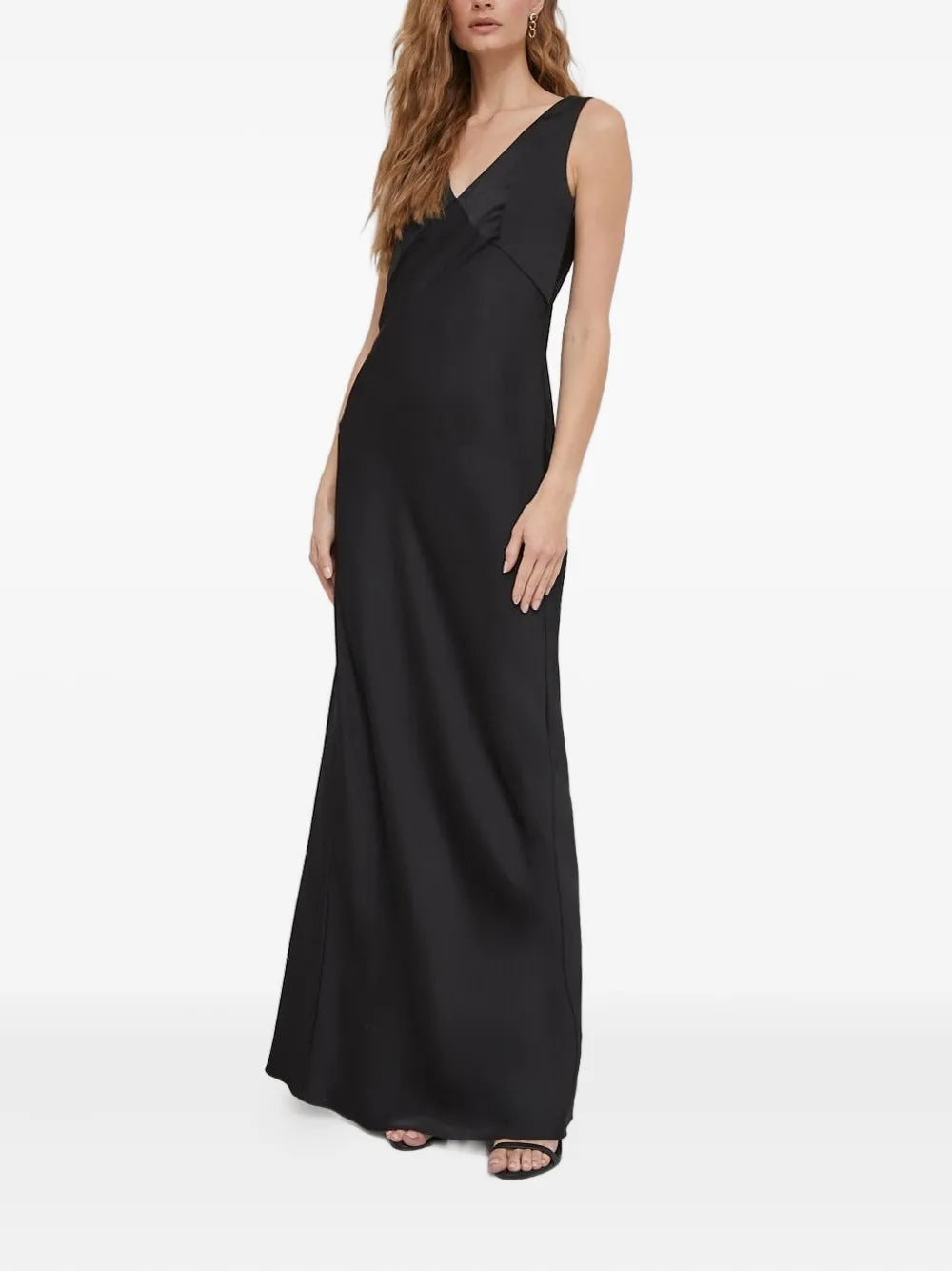satin maxi dress