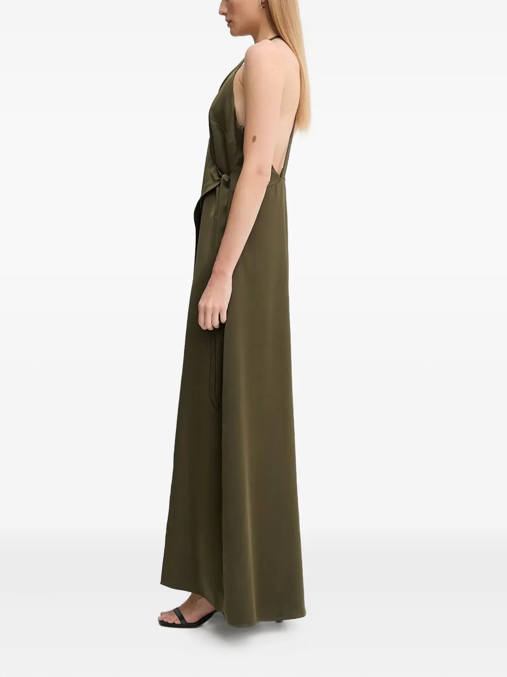 halterneck maxi dress